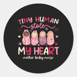 Sticker Rond Minuscule Stole Humain Mon Coeur Mère Bébé Infirmi