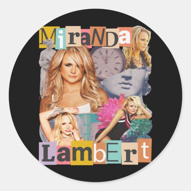 Sticker Rond Miranda Lambert (Devant)