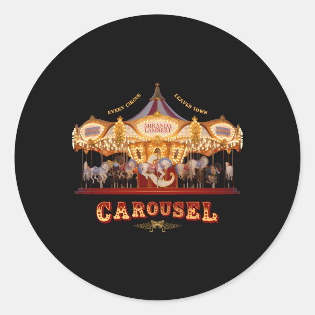 Sticker Rond Miranda Lambert Carousel (Devant)