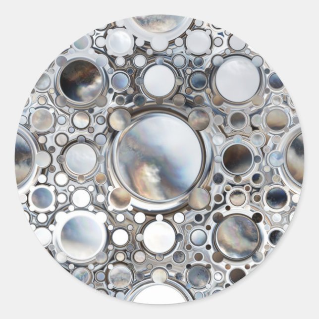 Sticker Rond Miroirs magiques (Devant)