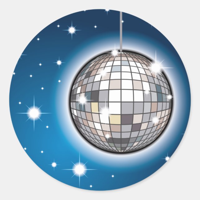 Sticker Rond Mirrorball 2 (Devant)
