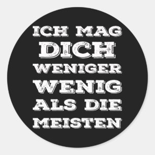 Sticker Rond Misanthrope Introverted I Like You