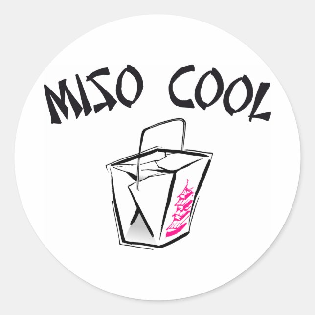 Sticker Rond Miso Cool (Devant)