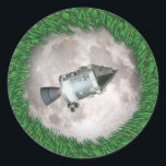 Sticker Rond Mission Apollo 8 Christmas Eve Moon<br><div class="desc">La mission lune historique d'Apollo 8 fut la première fois que des astronautes quittèrent la gravité de la planète Terre et entrèrent en orbite autour de notre satellite naturel, la Lune. Ces explorateurs intrépides ont fait une émission de la veille de Noël en 1968, en lisant le Livre de la...</div>