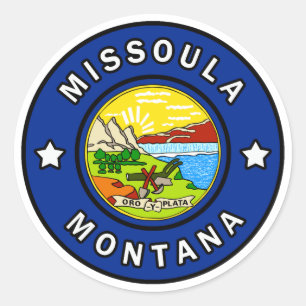 Sticker Rond Missoula Montana