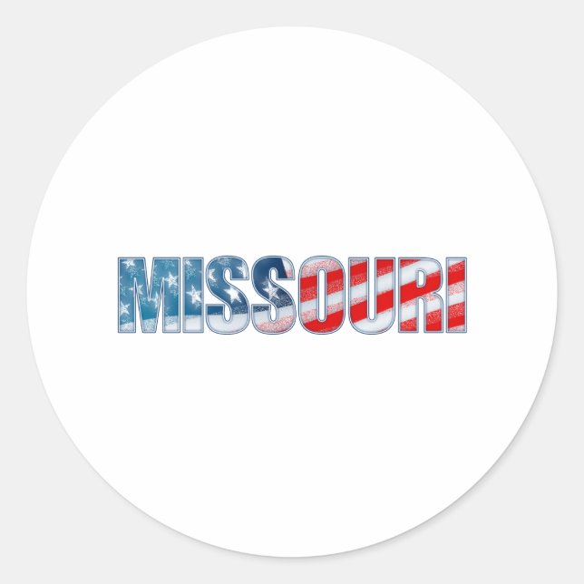 Sticker Rond Missouri (Devant)