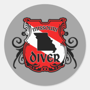 Sticker Rond Missouri Diver