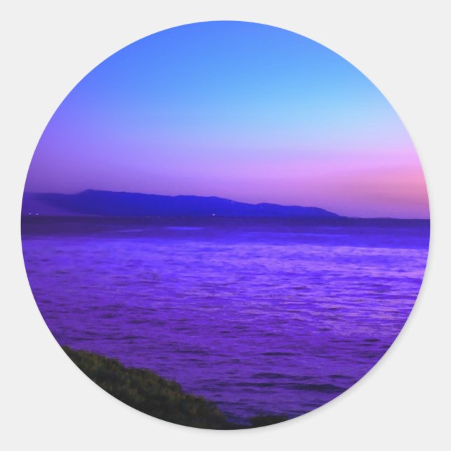 Sticker Rond Mist du début de soirée (Devant)