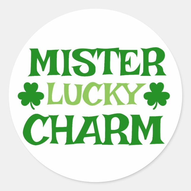 Sticker Rond Mister Lucky Charm 🍀 (Devant)