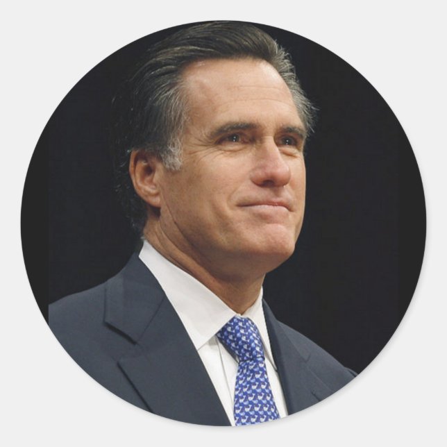 Sticker Rond Mitt Romney (Devant)