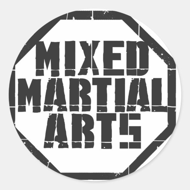 STICKER ROND MIXED MARTIAL ART (Devant)