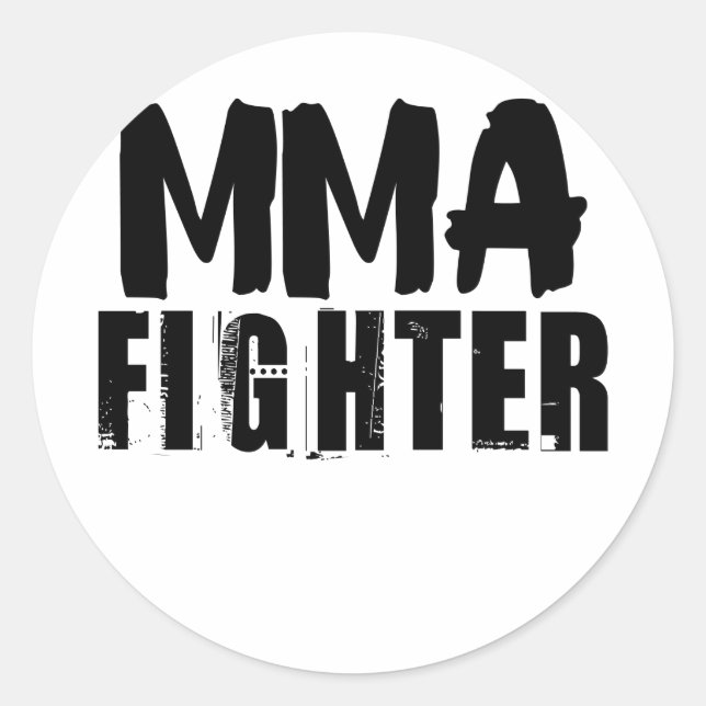 Sticker Rond MIXED MARTIAL ART Fighter2 (Devant)