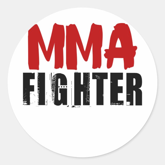Sticker Rond MIXED MARTIAL ART Fighter3 (Devant)