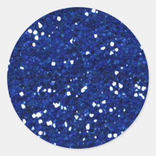 STICKER ROND MIXMATCH ROYAL BLUE PARTIES SCINTILLANT ARRIÈRE -