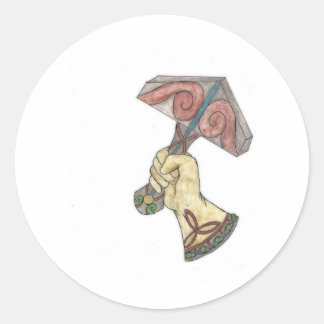 Sticker Rond Mjolnir