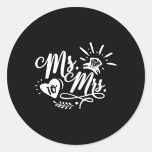 Sticker Rond Mlle à Mme