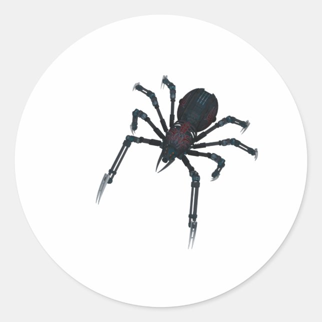 Sticker Rond Mlle Spider (Devant)