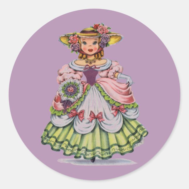 Sticker Rond Mlle Spring (Devant)