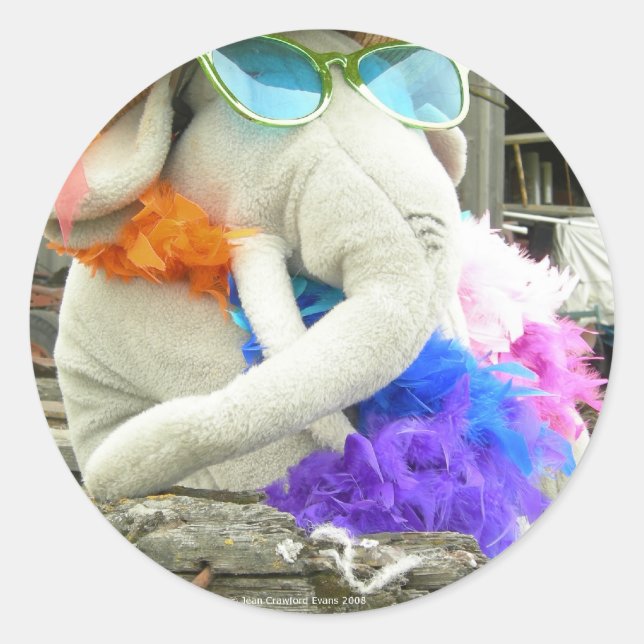 Sticker Rond Mme Ella Phant (Devant)