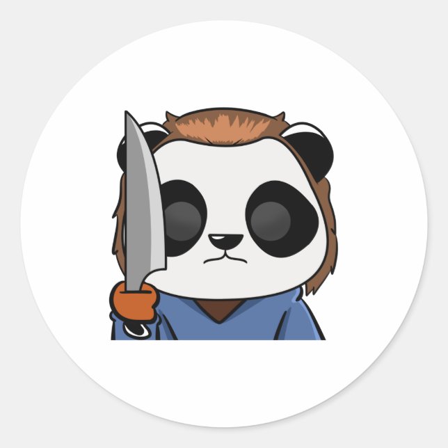 Sticker Rond mme myers (Devant)