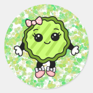 Sticker Rond Mme Pickle