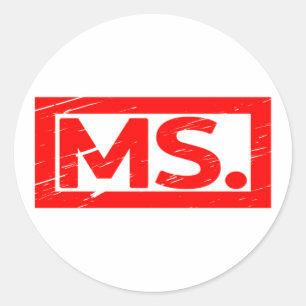 Sticker Rond Mme Stamp
