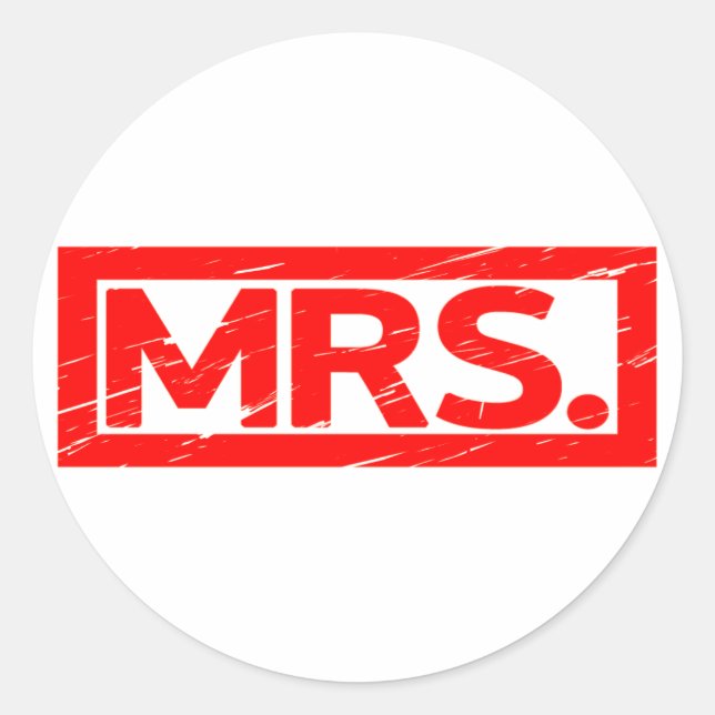 Sticker Rond Mme Stamp (Devant)