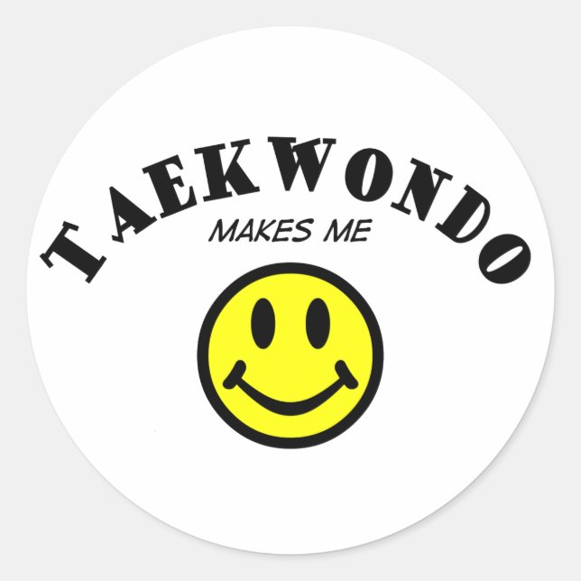 Sticker Rond MMS : Taekwondo (Devant)