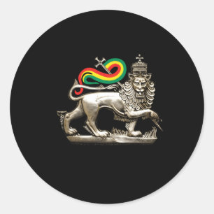 Sticker Rond Moa Anbessa Haile Selassie