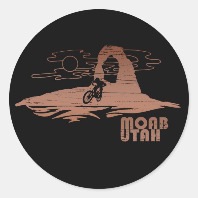 Sticker Rond Moab mtb VTT (Devant)