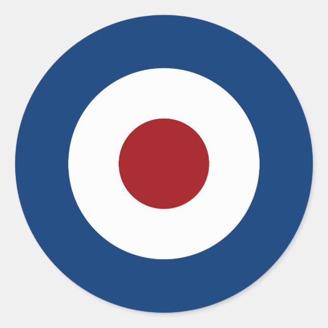 Sticker Rond Mod Bullseye Archery (Devant)