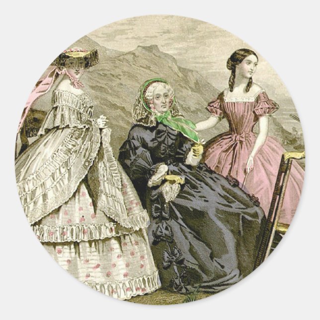 Sticker Rond Mode 1859 (Devant)