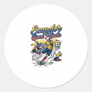 Sticker Rond Mode de but Équateur Skeleton Striker Nations Dyna