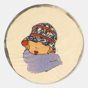 Sticker Rond Mode Flapper convivial
