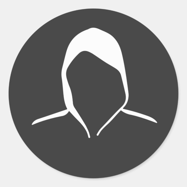 Sticker Rond mode incognito (Devant)