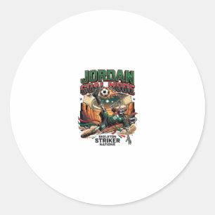 Sticker Rond Mode Jordan Objectif Squelette Nations Striker Dyn