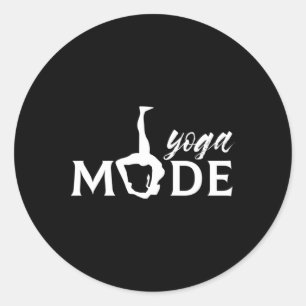Sticker Rond Mode Yoga Spiritualité Méditer Méditation Spiritue
