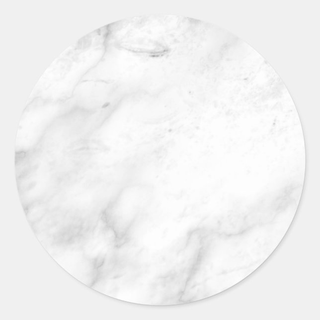 Sticker Rond Modèle blanc Marbre blanc tendance personnalisé (Devant)