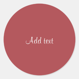 Sticker Rond Modèle couleur foncé rouge