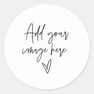 Sticker Rond Modèle d'autocollant personnalisé Créez votre prop