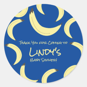 Sticker Rond Modèle de Baby Shower pour une Douce Poignée de Ba