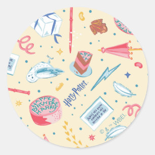 Sticker Rond Modèle de fête d'anniversaire HARRY POTTER™