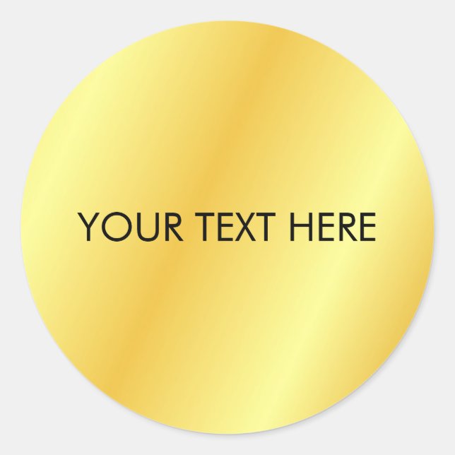 Sticker Rond Modèle d'initiale de monogramme Ajoutez votre text (Devant)