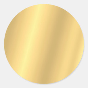 Sticker Rond Modèle Élégant Glamour Faux Or