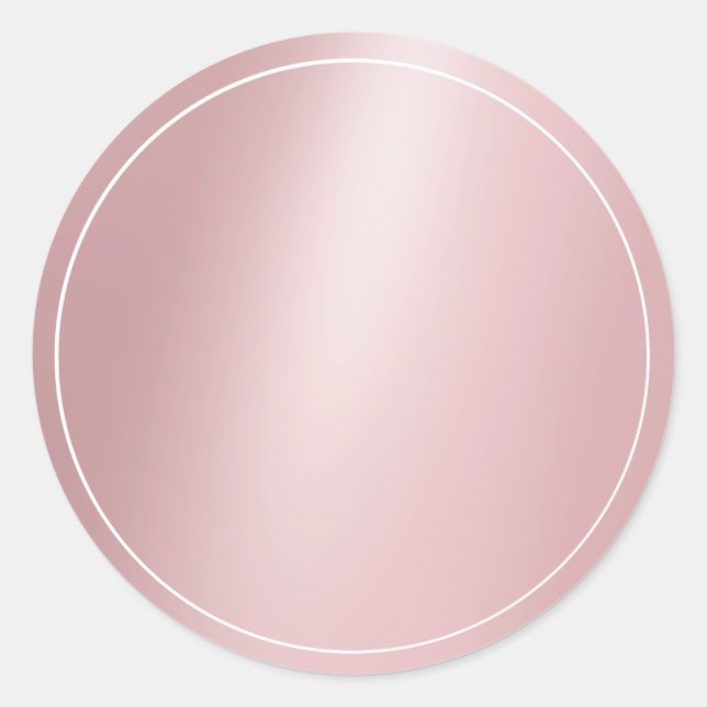 Sticker Rond Modèle élégant moderne vierge or rose tendance (Devant)