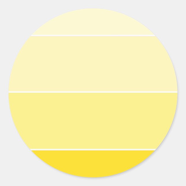 Sticker Rond Modèle élégant vierge à harmonie de couleur jaune (Devant)