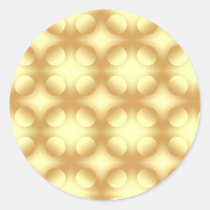 Sticker Rond Modèle élégant vierge cercles Glamour Or