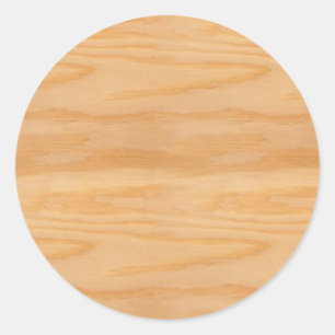 Sticker Rond Modèle en bois tendance design élégant vierge
