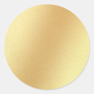 Sticker Rond Modèle noir Elégant Faux Gold Parties scintillant 
