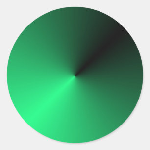 Sticker Rond Modèle noir élégant tendance couleur vert noir